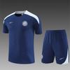 Maglia a maniche corte Juventus Adulti Bambini Pre-partita Sportiva Autunno Inverno Mezza zip Maglia da allenamento Set maglia da calcio Inter