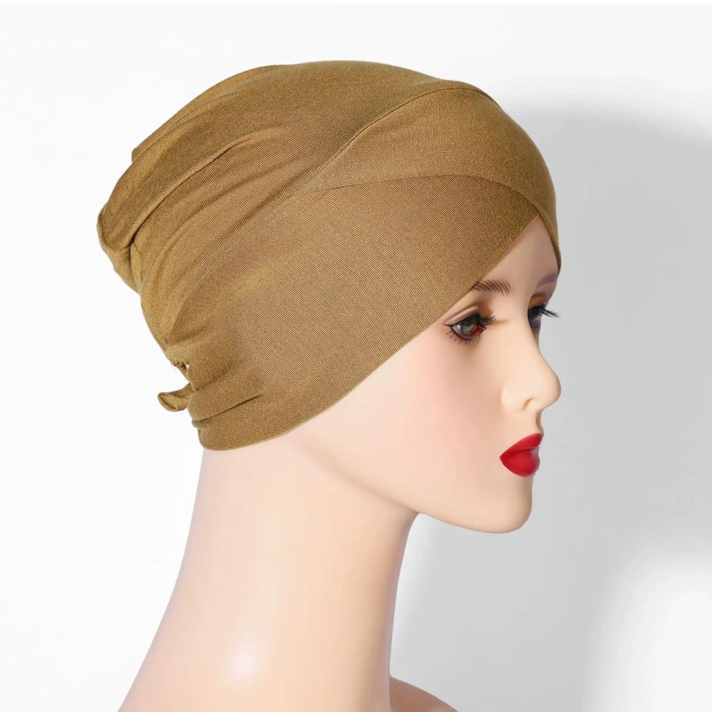 Muslim Inner Cap Hijab For Women Solid Underscarf Hijab Undercap Scarf Turban Hat Islamic Muslim Hijabs Ready To Wear Headcover