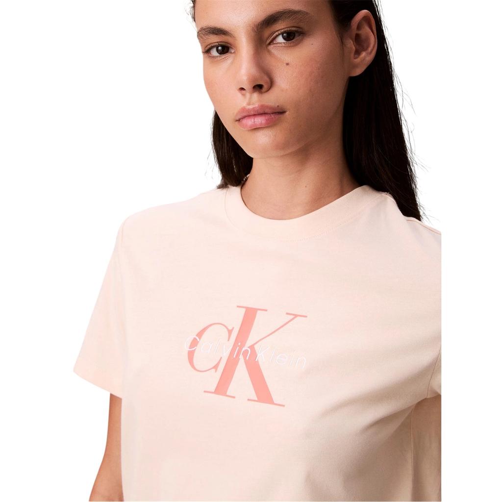Calvin Klein Womens/Ladies Monogram Crew Neck T-Shirt