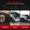 For Tesla Cybertruck 2024 Car Equipment 4 Hooks 2 D-rings 1 Opener Black Aluminum Rear Bucket Pull Ring Track Accessories Set