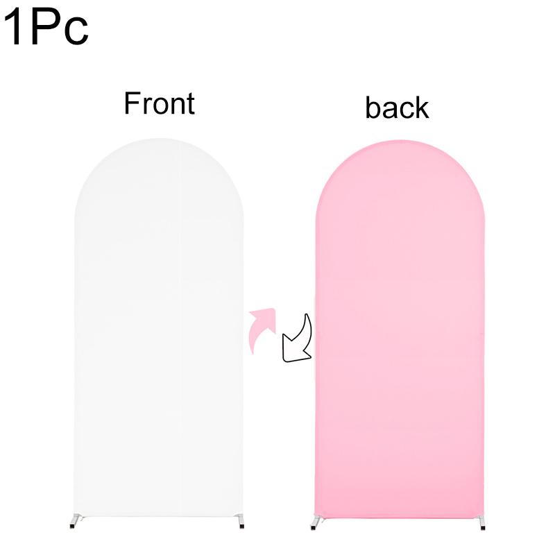 1PC Elastic Spandex Party Background Decor Double Sided Solid Color 4TF/6FT Baby Shower Backdrop Cover Wedding Birthday