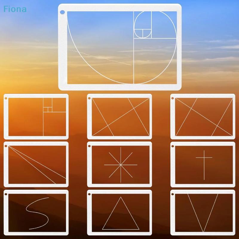 Golden Ratio Ruler Viewfinder, Optical Fibonacci Spiral Measuring Tool for Art, Design & Photography
