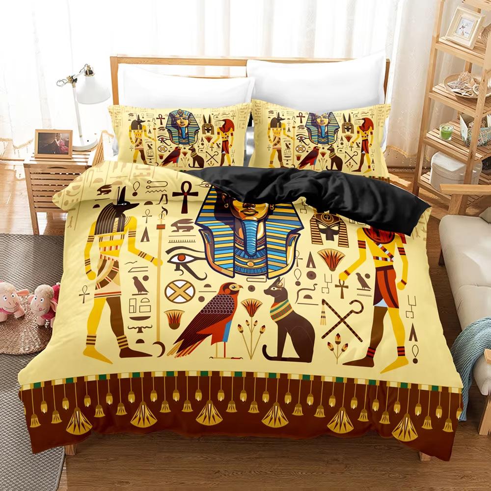 Retro Tribal Duvet Cover Suit Bedding Suit Quilt Cover Three-piece Set