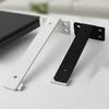 1 Set Staffe Pesanti in Ghisa per Mensole Galleggiante Staffe a L Spessore 4MM Invisibili per Supporto Mensole