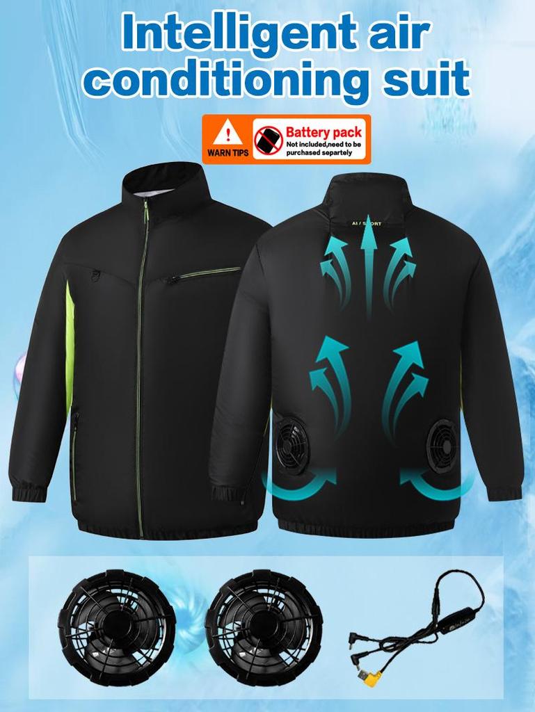 New Sleeveless Air-Conditioned Cooling Clothes with Fan for Summer Outdoor Heatstroke Prevention