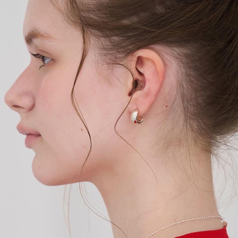 STILL INSTANT Rose with Dew - Earring 09