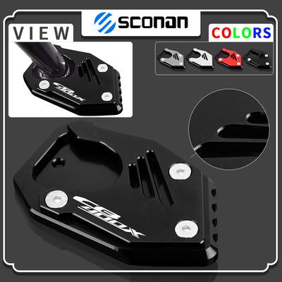 Motorcycle CNC Aluminum Side Stand Enlarge Kickstand Enlarge Plate Pad Accessories For HONDA CB400X CB 400X CB400
