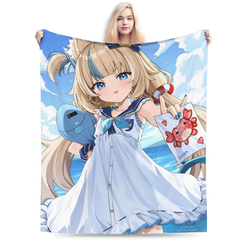 Sameko Saba Super Warm Blankets Child Plush Throw Blanket Comfortable Couch Chair Flannel Bedspread Sofa Bed Cover