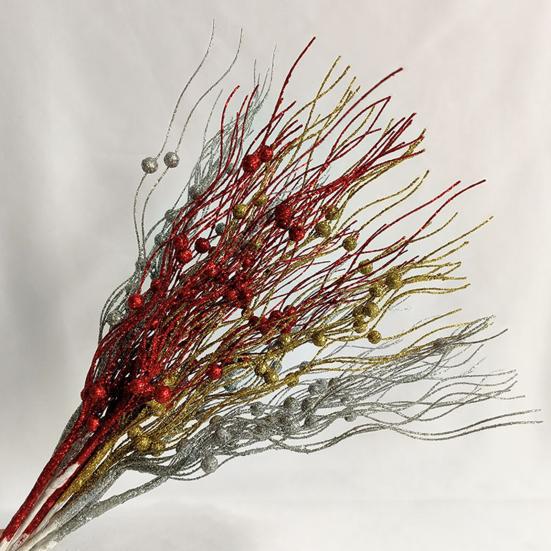 2/10Pcs Christmas Tree Picks Eco-friendly Vibrant Color Widely Used Artificial Tree Filler Sticks Berry Branches Stems