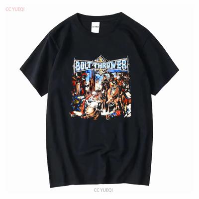 Vintage 1992 Bolt Thrower T Shirt Medium Original Long or Short Sleeves Vintage Washed Breathable Casual Fashion Versatile