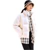 Anta Giacca Imbottita Comoda Traspirante Ampia con Zip Collo Alto Donna Capispalla Bianco Avorio 162448905N-1