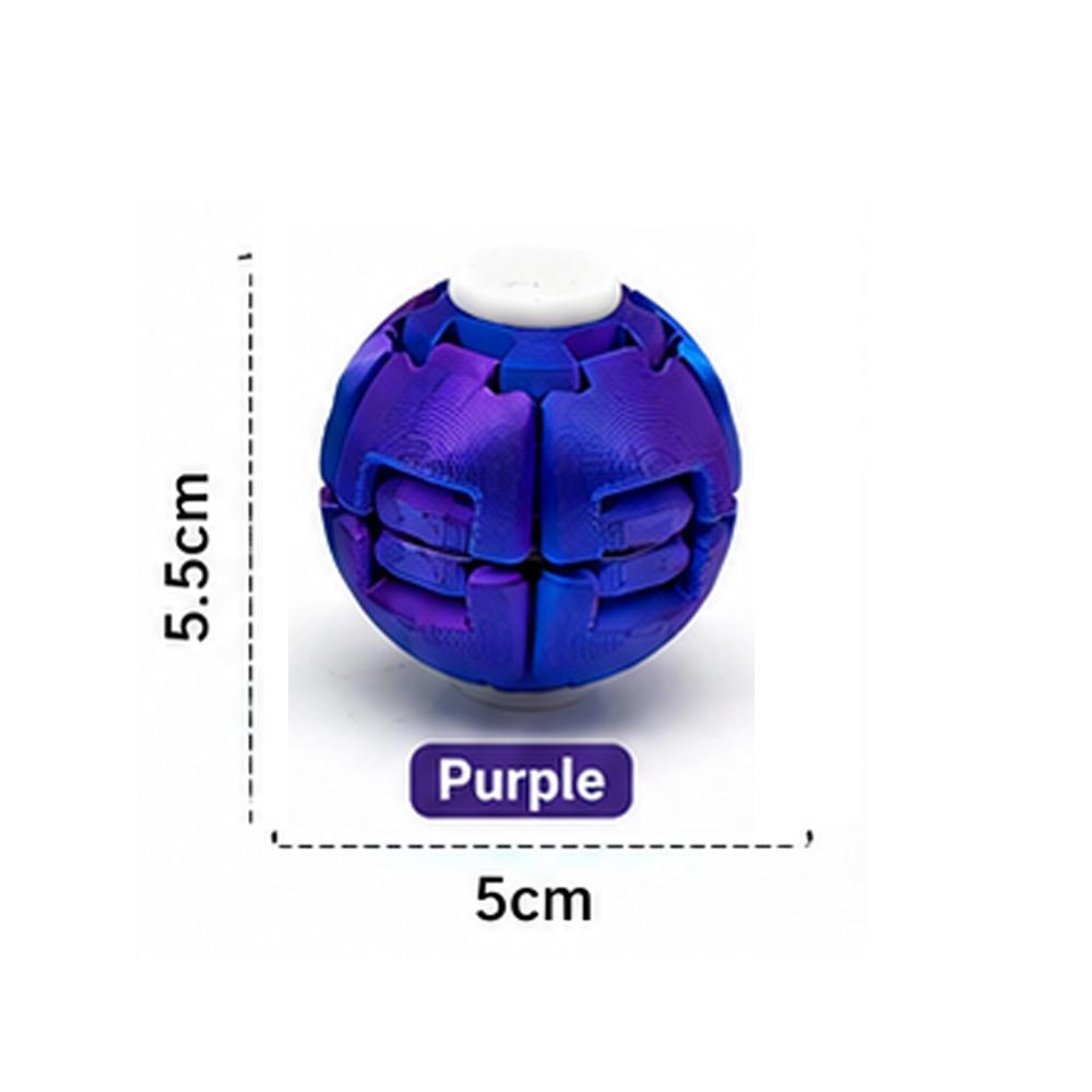 Smooth Spin Fidget Ball Magnetic Design 3D Printed Multi-Color Stress Relief For Adults Children Office Desk Toy