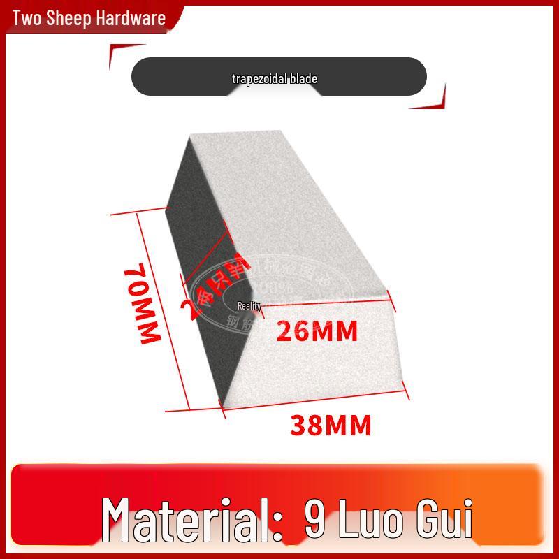 Rebar Straightening Machine Accessories: Alloy Guide Tube, Trapezoidal Blade, Spline Wheel, Straightening Block & Pressing Wheel.