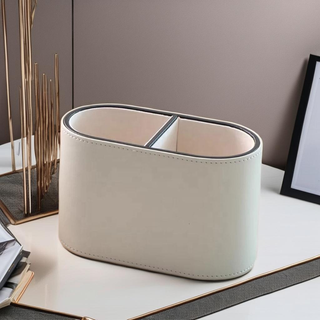 

High-End Luxury Oval Tissue & Remote Storage Box for Modern Living Room