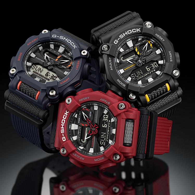 Casio Men Liquid Crystal/Analog Dual Display Series Black Watch GA-900-2A GA-900-2A