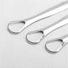 1PC Tongue Scraper Stainless Steel Oral Tongue Cleaner Medical Mouth Brush Reusable