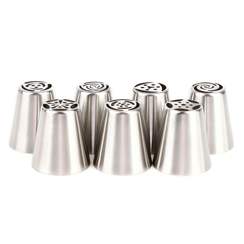 7Pcs Tulip Flower Cake Pastry Nozzles Diy Baking Tools Fondant Cake Decoration