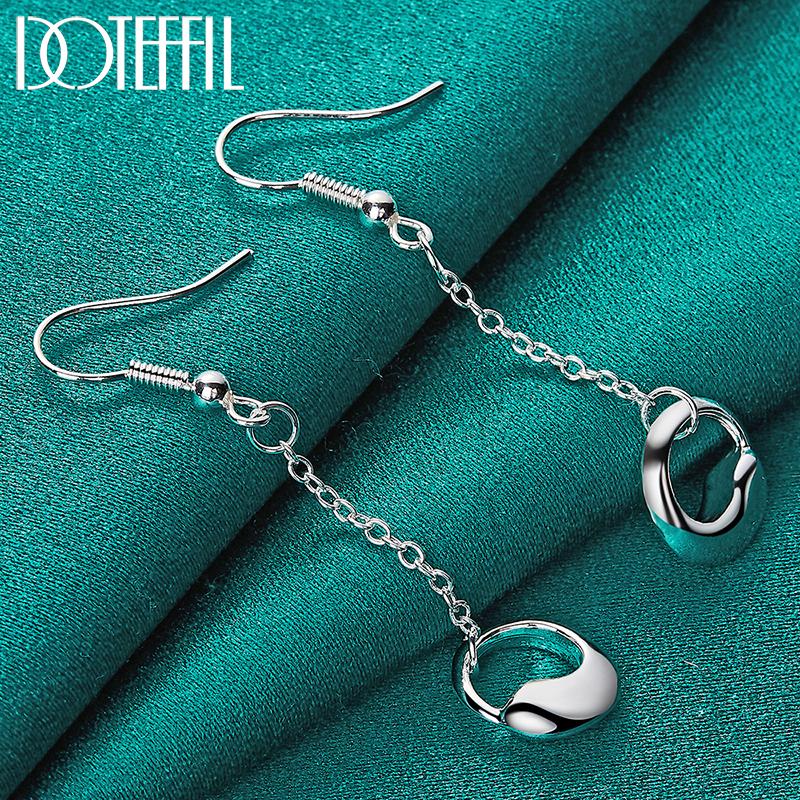 Fashion Pendant Earrings Gift Silver Beautiful Jewelry