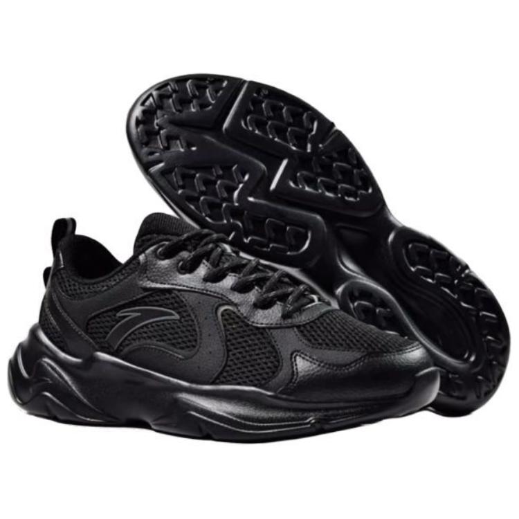 Anta Versatile Comfortable Wear-Resistant Low-Top Casual Shoes Men Sneakers Black 912428810-5
