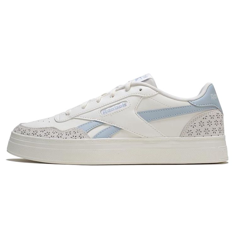 Reebok Court Advance Bold Color Block Retro Low-Top Sneakers Women Sneakers White Blue 100074336