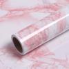 New Pink Marble Wall Cover Self-Adhesive Detachable Water-Repellent Wall Ornament Kitchen Cabinets Desktop Drawers Renovation Film