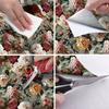 Vintage Floral Wallpaper Wainscoting Sticker Self-Adhesive Waterproof Moisture-Resistant Wall Decoration Renovation Upcycling