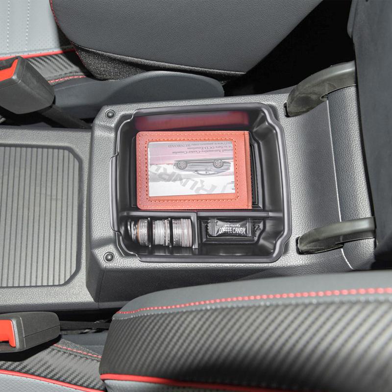 SixthSmoy Armrest Storage Box for VW Tiguan 2018-2024 & Volkswagen Taos   Center Console Organizer Interior Accessories