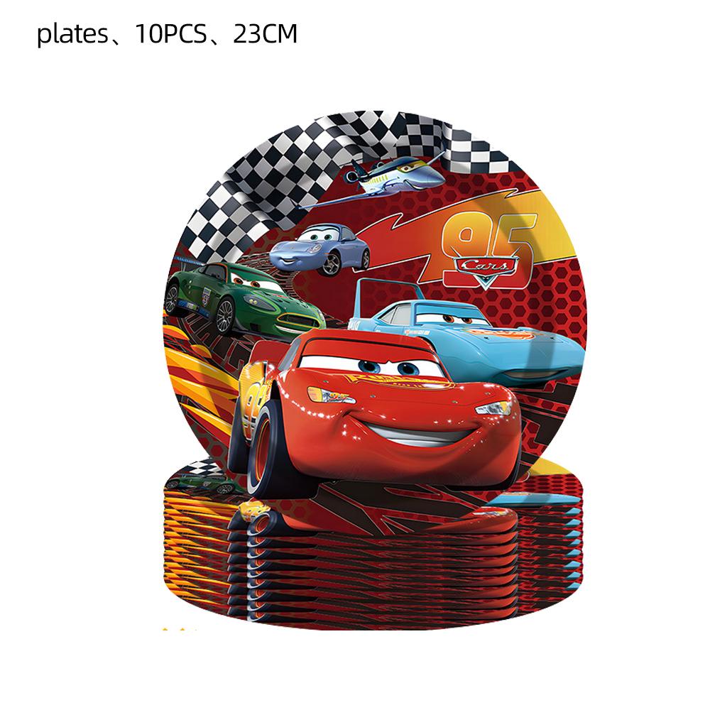 Decorazioni per Festa di Compleanno di Saetta McQueen Cars Bicchieri di Carta Piatti Bomboniere Sacchetti Regalo Souvenir Adesivi Braccialetti Portachiavi