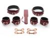Liebe Seele Luxury SM Goods Restraint 5 Piece Set Genuine Leather Wine Red Queen Training Rut Couple