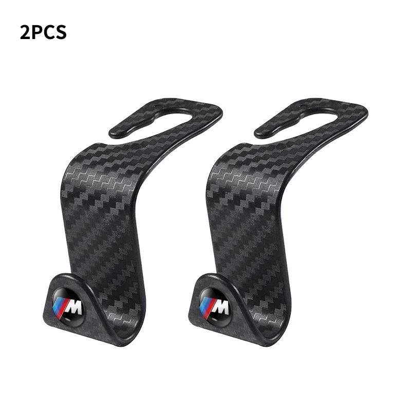 4pcs Carbon Fibre Car Rear Seat Hook Hanger Storage Organizer Hooks for BMW E46 E85 E60 F10 E39 F30 E36 F20 E87 E90 E70 X3 X5