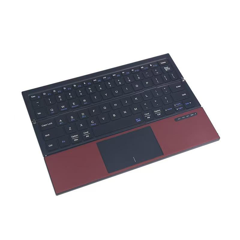 SANWA Wireless Bluetooth Foldable Touch Keyboard: Ultra-Thin & Lightweight, Universal Compatibility with iPad, Tablet, Phone, Computer