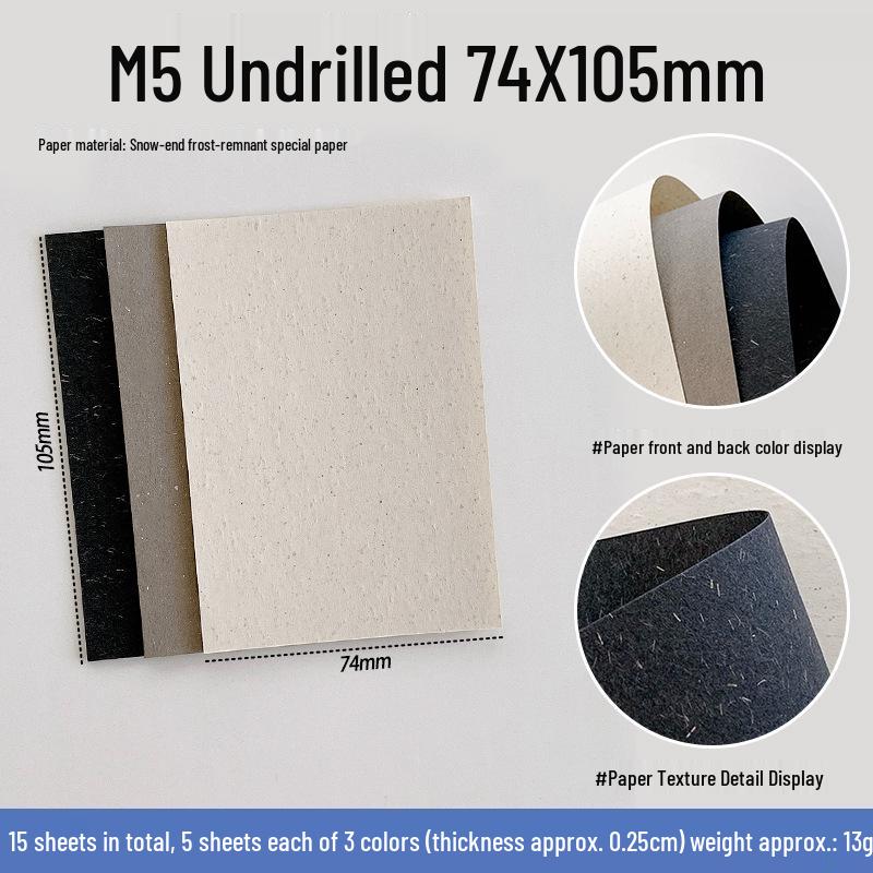 Snow Gone Frost Journal Refill: Specialty Paper for A6/A7/M5 Notebooks