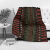 Black Red Geometric Pattern Throw Blanket Sofa Bed Cover Decorative Warm Fleece Throw for Living Room Bedroom