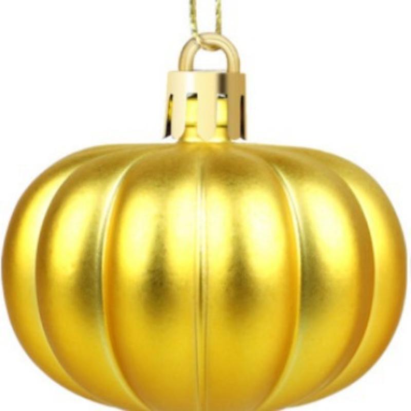 Halloween, Spökfestivalen, Pumpahänge, Julkula Dekorationskula, Hänge, Målad Matt Kula, 12 Stycken/set