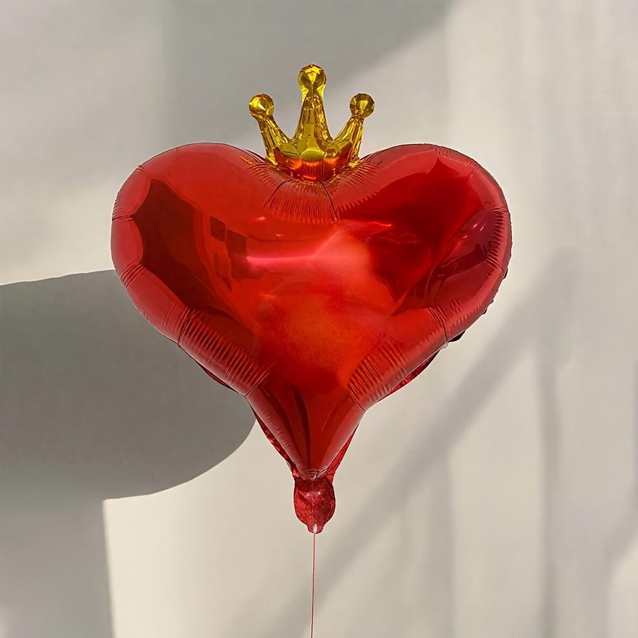 6pcs 19-Inch Red Heart Balloons Romantic Heart-Shaped Balloons for A Special Anniversary Party Theme Festive Decorations