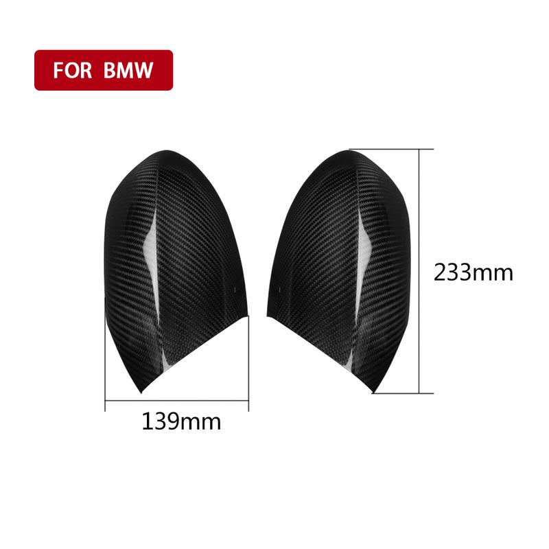 Real Dry Carbon Fiber Door Side Wing Rearview Mirror Cover Trim Car Accessories Modification For BMW 3 Series E92 E93 2007-2009
