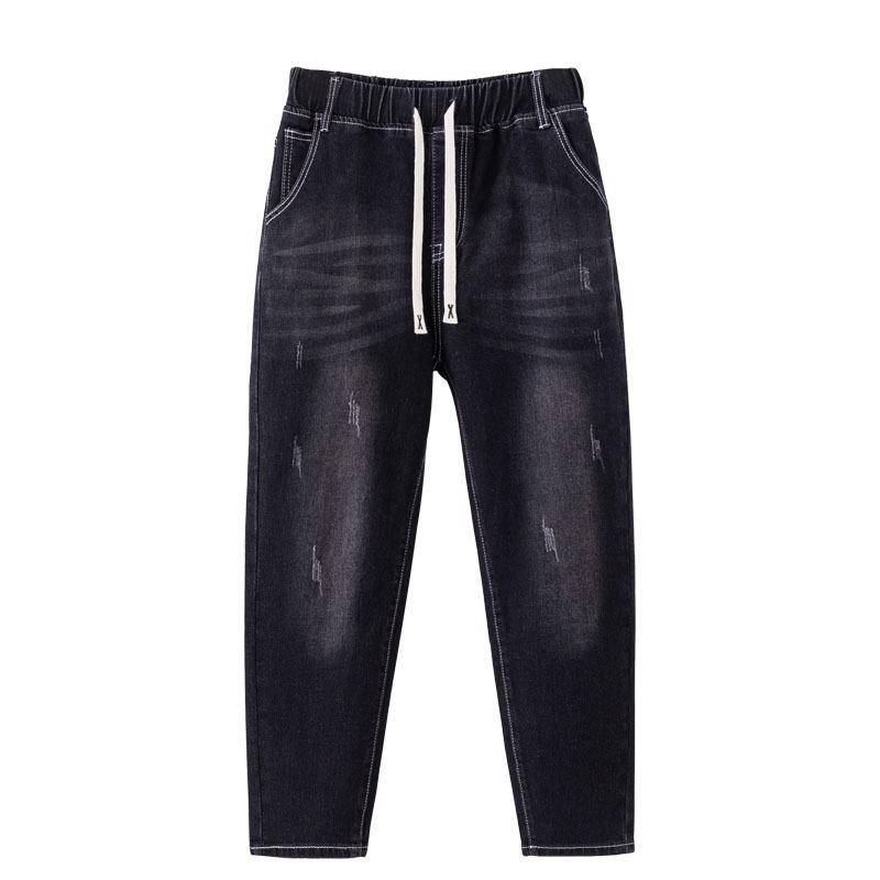 Übergröße Stretch Jeans für Damen - Locker, Schlankmachende 9-Punkt Denim-Hose