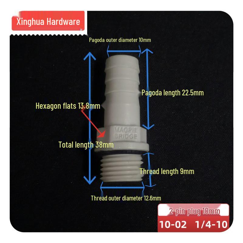 POM Anti-Corrosion Plastic Steel Connector with Internal and External Threads for Water Pipes and Tanks