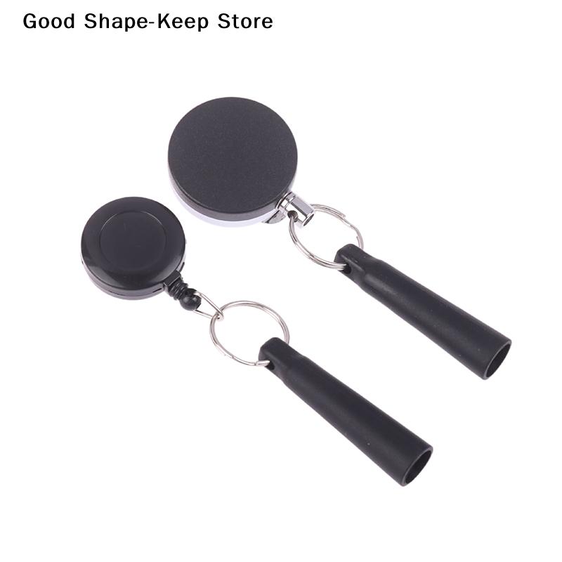 Daily Retractable Pen Cap Pull Keychain Holder Reel Carpenter Pencils Anti Lost Rope Camping Heavy Duty Key Ring Chain Belt Clip