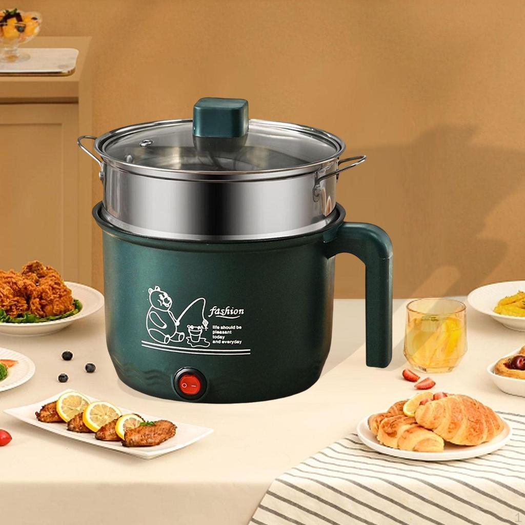 Small Electric Rice Cooker Fit 12 People Nonstick for Noodles Ramen Cooking Only Pot