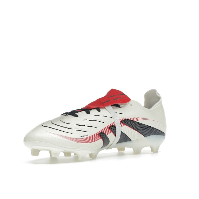 Adidas Predator League Língua Dobrável FG MG Pacote Caçador de Gols Tênis Unissex Creme Off-White Preto Core JP5737