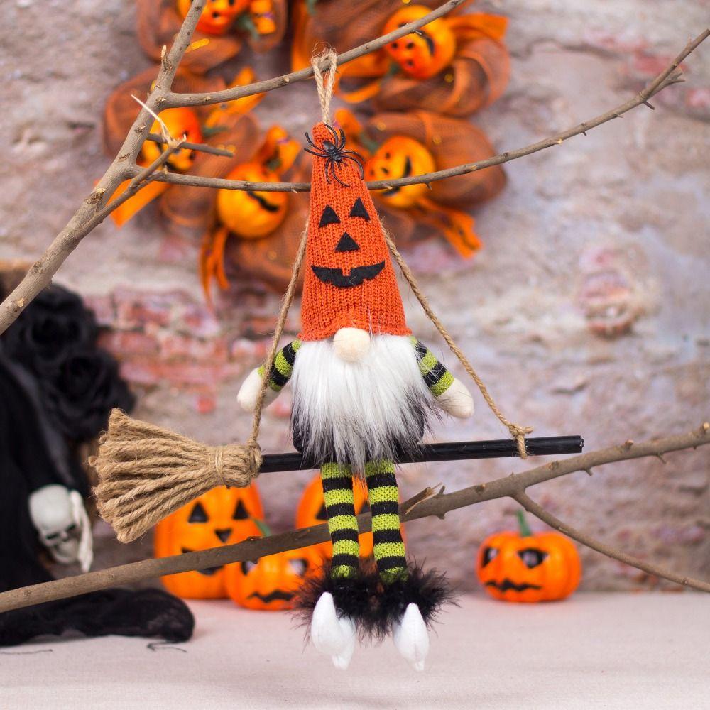 

Creative Faceless Dwarf Hanging Ornaments Cute Knitted Plush Doll Gift оранжевый
