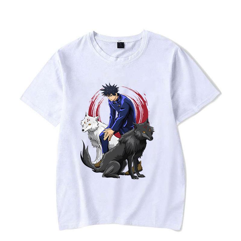 New Fushiguro Megumi Print Short Sleeve T Shirts Men Men Shirts Summer Short Sleeved Anime T-shirts Comfy Soft Shirts Loose Tops