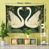 1pc Romantic Swan Pattern Tapestry, European Classic Style Bohemian Home Decor for Living Room or Bedroom, Holiday Gift with Free Installation Kit