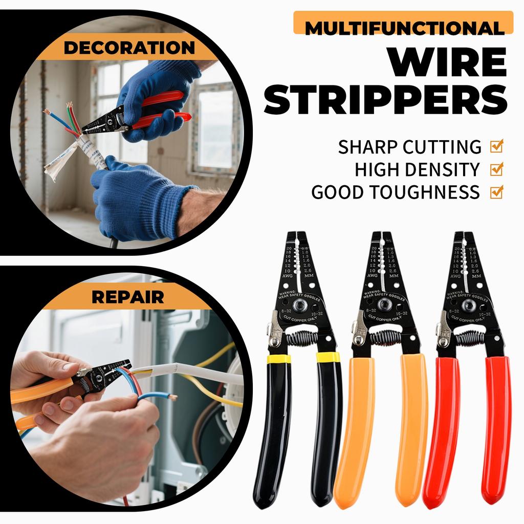 Wire Cutter And Stripper Stranded And Solid Wire Cutter, Cuts Copper