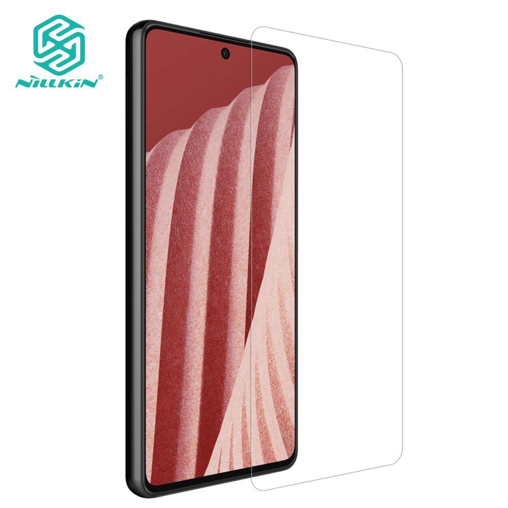 

Ниллкин Samsung Galaxy A73 5G Закаленное стекло Экран Протектор Анти-Отпечатки пальцев Анти-Блики 2.5D HD Прозрачный H + Pro Анти-взрыв экран Пленка