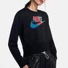 Nike Women's Sportswear Crew Neck Pixel Logo Sweatshirt Black BV2801-010