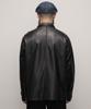Schott LAMB LEATHER COVERALL JACKET, Men's, Size 2XL, Black, 010, 782-5950012