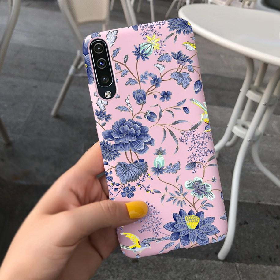 For Samsung Galaxy A70 Case Soft Rubber Tpu Phone Case Purple Lavender Cover For Samsung A70 2019 Case A 70 Back Cover A70s Case
