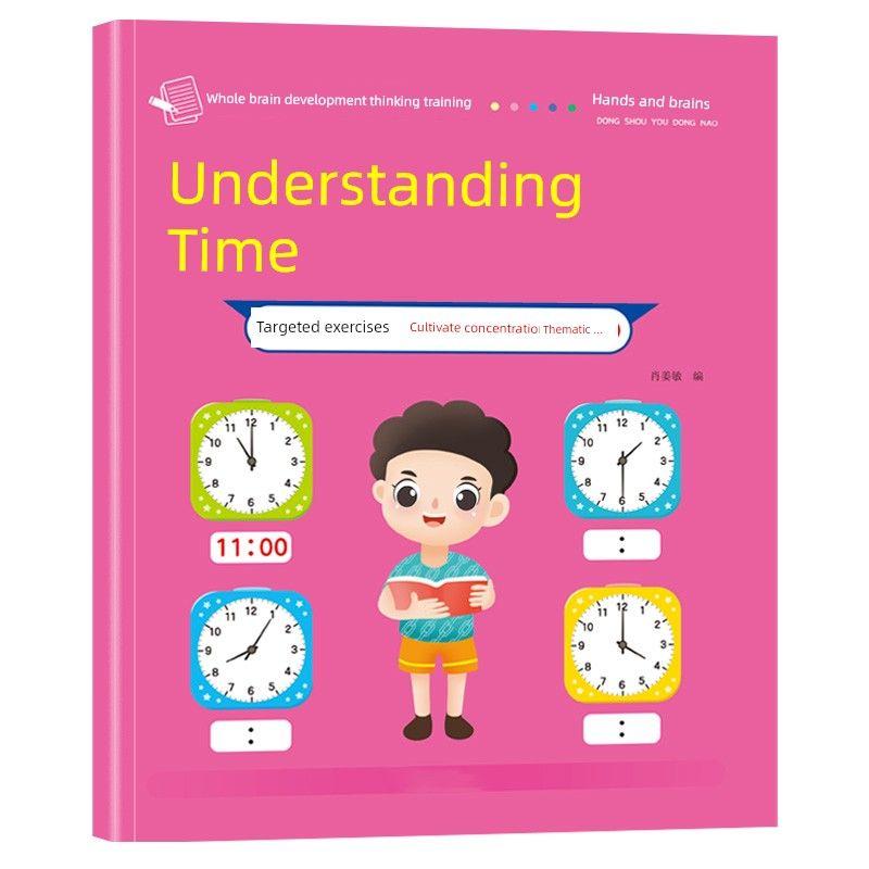 

Know Clocks and Time Kindergarten Large Class Kids Early Education 3 to 6 Years Old Development Intelligence Questions Find the Same One-in-One [Understanding Time] 46 pages